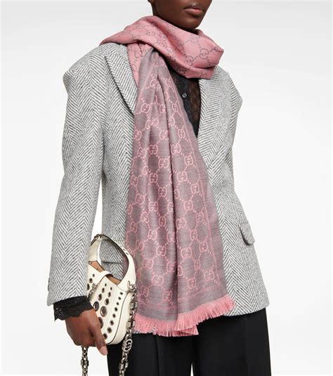 gucci solange scarf|gg wool jacquard scarf.